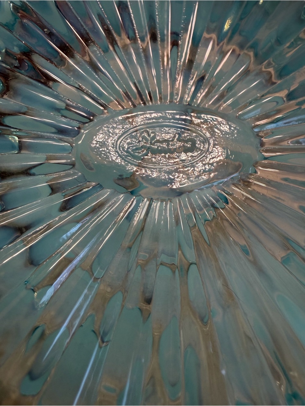 Vintage Fenton opalescent Blue Glass Candy dish- Home Art Accent - Picture 5 of 9